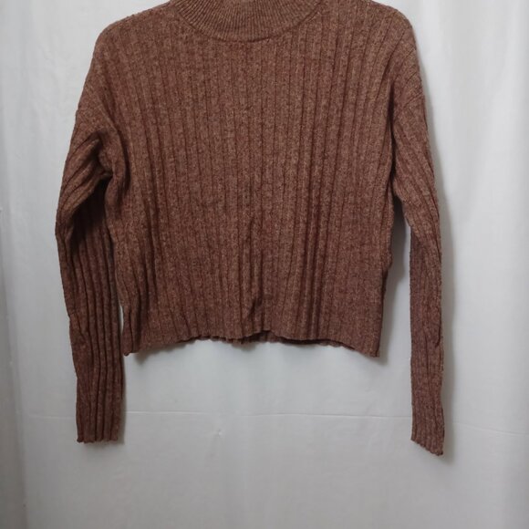MADEWELL WOOL BLEND CROPPED MOCK NECK LONG SLEEVE SWEATER - Picture 5 of 11